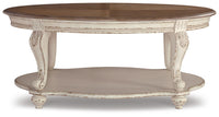 Realyn Coffee Table, 2 Ends and Console