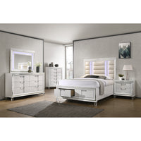 Twenty Nine King Storage 6PC Bedroom Set in White