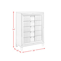 Twenty Nine King Storage 6PC Bedroom Set in White