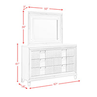 Twenty Nine King Storage 6PC Bedroom Set in White