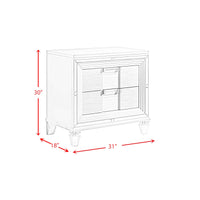 Twenty Nine King Storage 6PC Bedroom Set in White