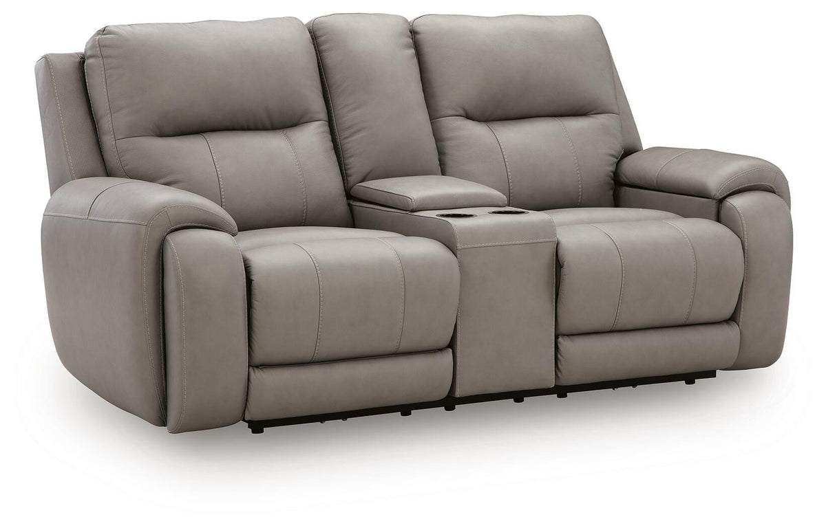 Real Moments Power Reclining Loveseat with Audio Seating