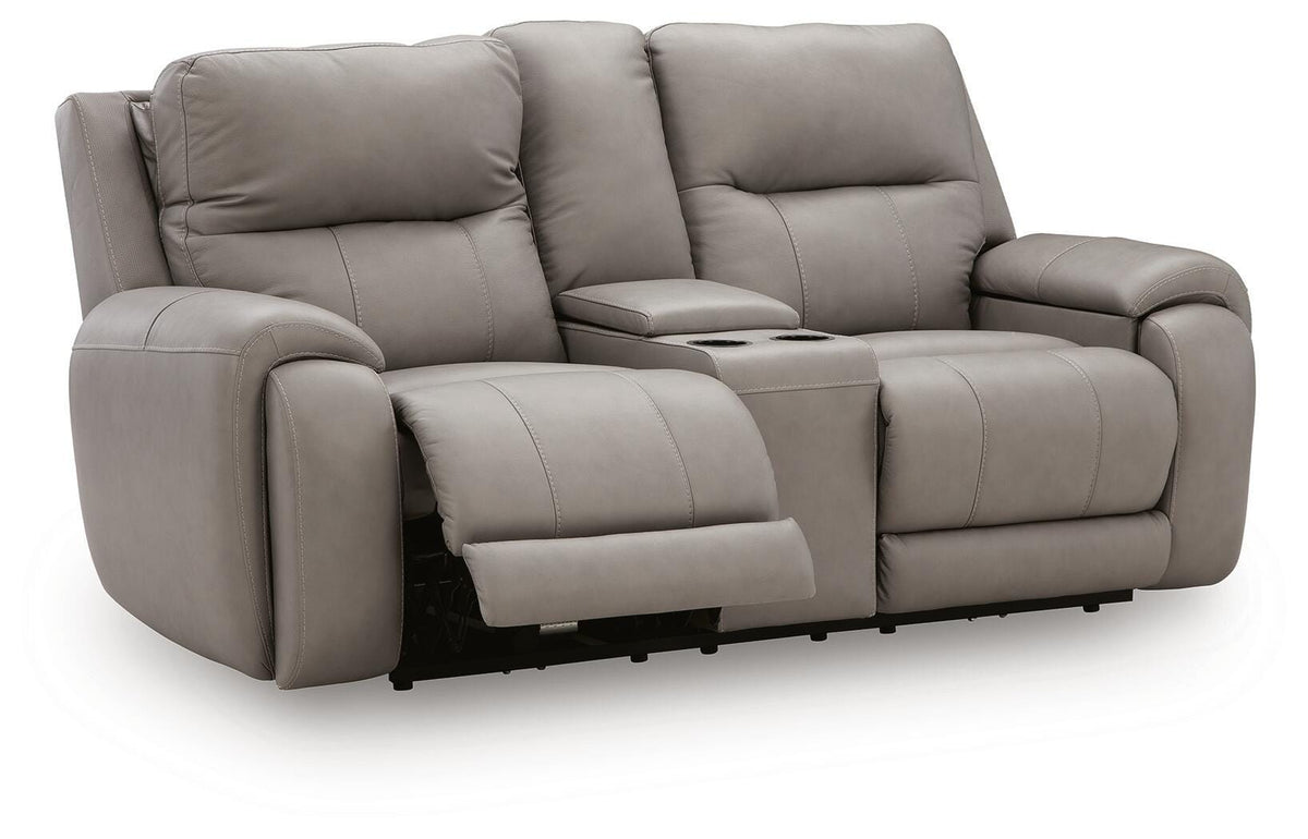 Real Moments Power Reclining Loveseat with Audio Seating
