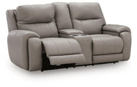 Real Moments Power Reclining Loveseat with Audio Seating