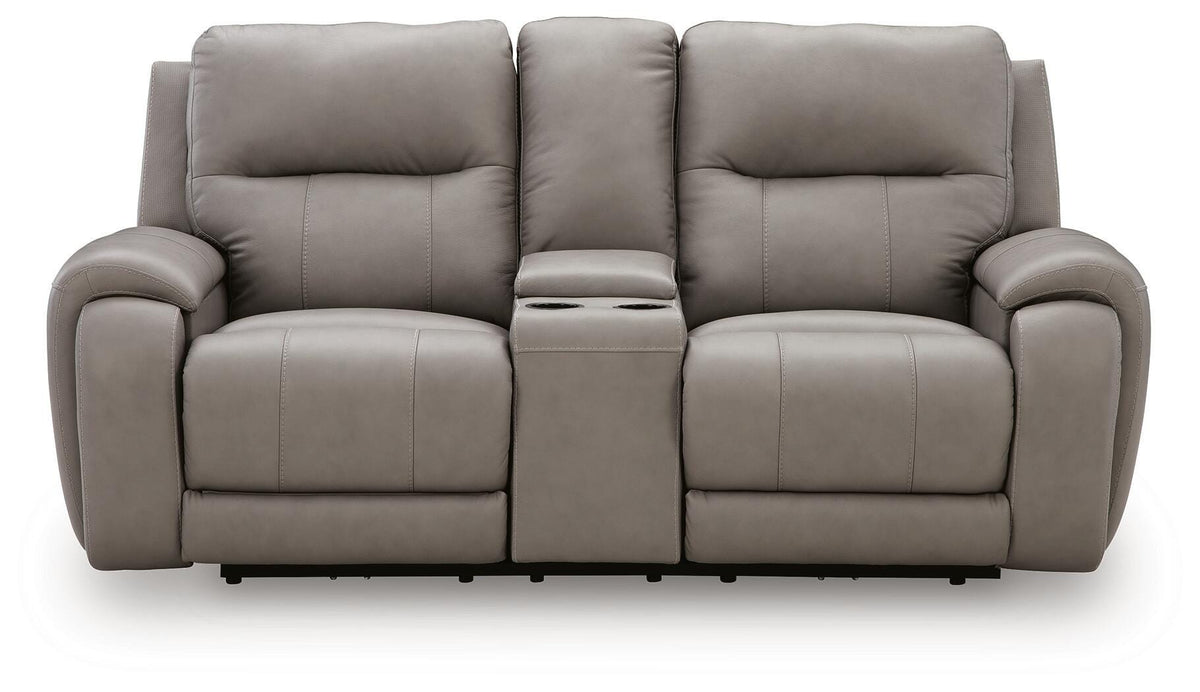 Real Moments Power Reclining Loveseat with Audio Seating