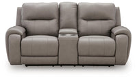 Real Moments Power Reclining Loveseat with Audio Seating
