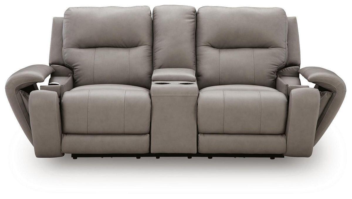 Real Moments Power Reclining Loveseat with Audio Seating