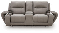 Real Moments Power Reclining Loveseat with Audio Seating