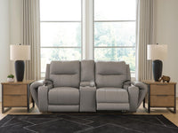 Real Moments Power Reclining Loveseat with Audio Seating