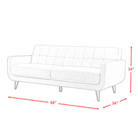 Hadley 4480 KD Sofa Heirloom Charcoal w/No Pillows