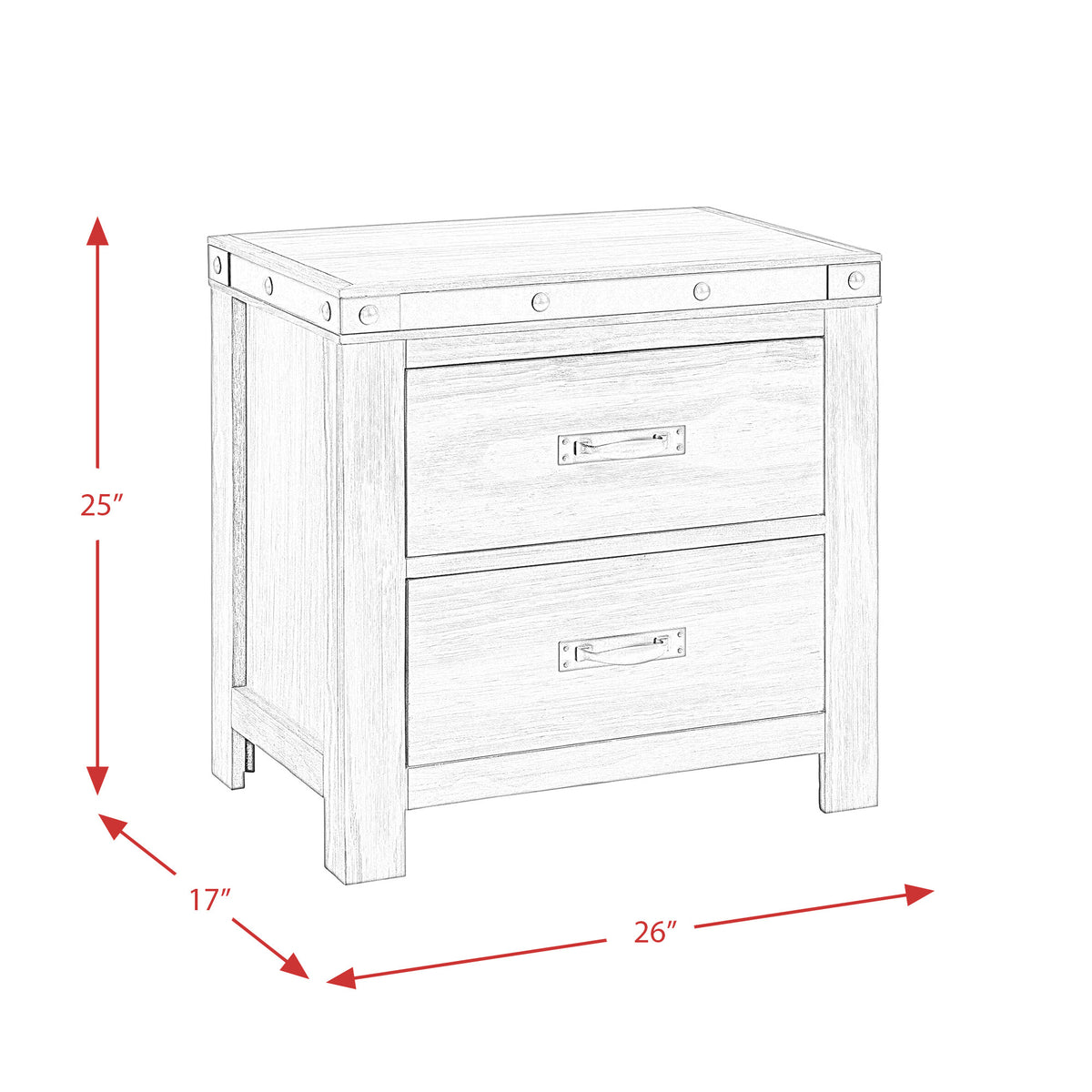 Wade Queen 4PC Bedroom Set with 2 Nightstands & Dresser