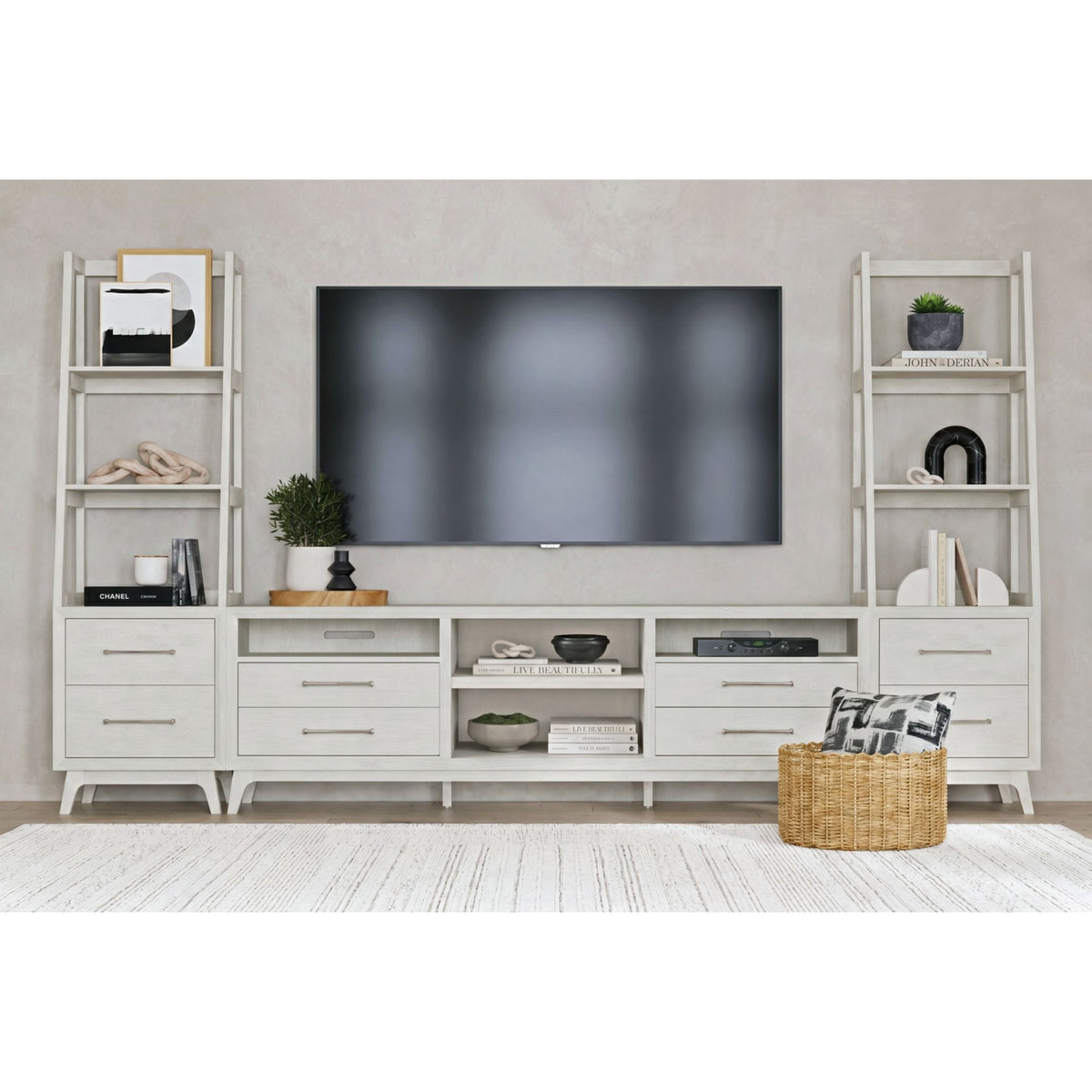Westland 3PC Entertainment Unit With 82"" TV Console in Almond