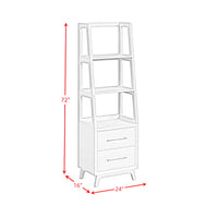 Westland 3PC Entertainment Unit With 71"" TV Console in Almond
