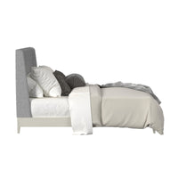 Westland Full UPH Bed with Grey Fabric in Almond