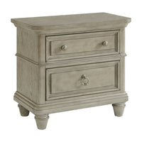 Whit-Ash King 3PC Bedroom Set with 2 Nightstands in Light Grey