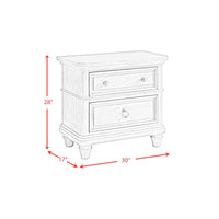 Whit-Ash Queen Panel 3PC Bedroom Set in Light Grey