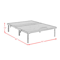 Z Base Air Queen Adjustable Bed with Head Incline