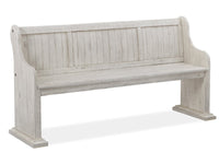 Magnussen Home Bronwyn Alabaster Extendable Rectangular Dining Table With 4 Upholstered Side Chairs Bench Buffet And Dining Cabinet