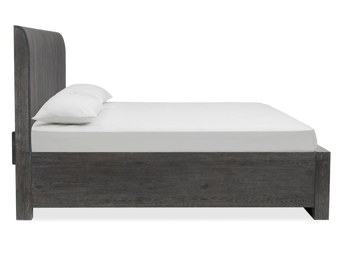 Magnussen Home Kinsley Black Heron King Panel Storage Bed