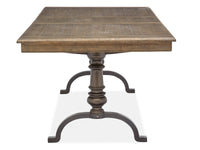 Magnussen Home Roxbury Manor Homestead Brown Extendable Rectangular Dining Table With 6 Arm Chairs