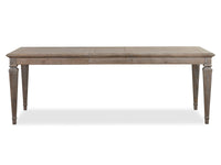 Magnussen Home Lancaster Dovetail Grey Extendable Rectangular Dining Table 2 Benches 2 Arm Chairs Server And Dining Cabinet