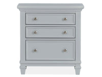 Magnussen Home Charleston Harbor Gray Queen Grey Panel Bed With Nightstand