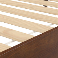 Nix Solid Wood Full Platform bed, Natural