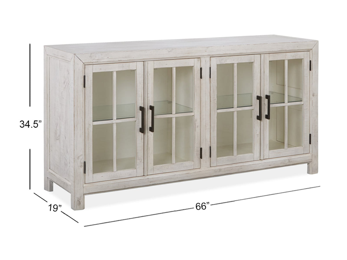 Magnussen Home Bronwyn Alabaster Extendable Rectangular Dining Table With 4 Upholstered Side Chairs Bench Buffet And Dining Cabinet