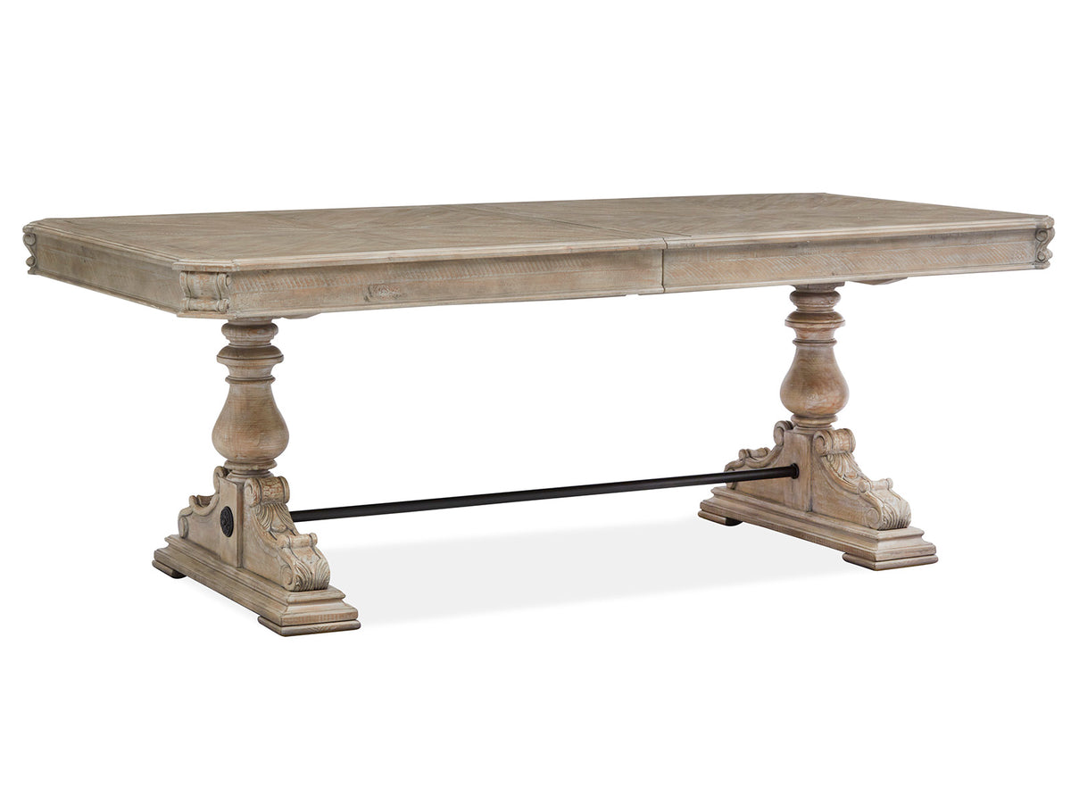 Magnussen Home Marisol Fawn Trestle Dining Table Top