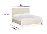 Magnussen Home Lorelei Misty Cloud California King Panel Bed With Nightstand