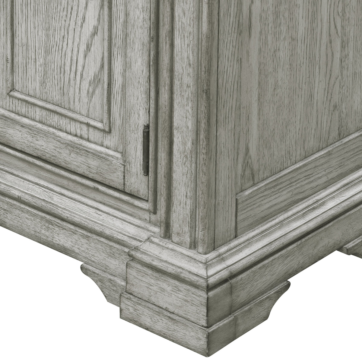 Pulaski Madison Ridge Bluff Grey Farmhouse Leg Dining Table With 4 Side Chairs And Server