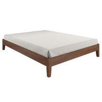 Nix Solid Wood Queen Platform Bed, Natural