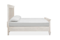 Magnussen Home Newport Alabaster King Panel Bed With Nightstand