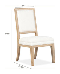 Magnussen Home Coventry Honey Maple Extendable 48" Round Dining Table With 4 Upholstered Side Chairs