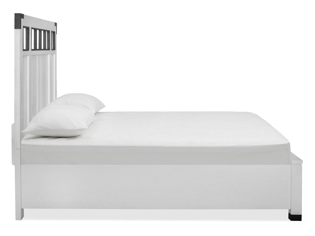 Magnussen Home Harper Springs Silo White Queen Panel Bed