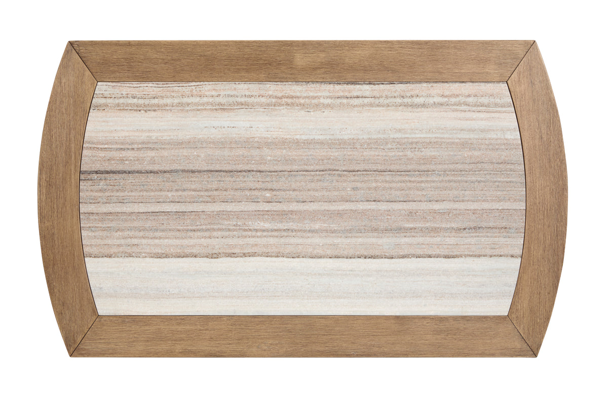 Magnussen Home Bradford Riverbed Beige Rectangular Cocktail Table
