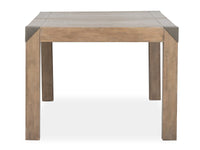 Magnussen Home Ainsley Cerused Khaki Extendable Rectangular Dining Table With 8 Side Chairs And Buffet