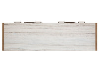 Magnussen Home Plum Creek Sierra Brown Queen Panel Bed 2 Nightstands And Drawer Dresser With Landscape Mirror