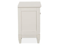Magnussen Home Willowbrook Egg Shell White California King Panel Bed With 2 Nightstands