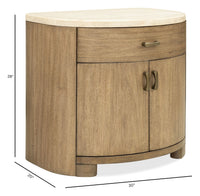 Pulaski Leeza Brown Bachelor Chest