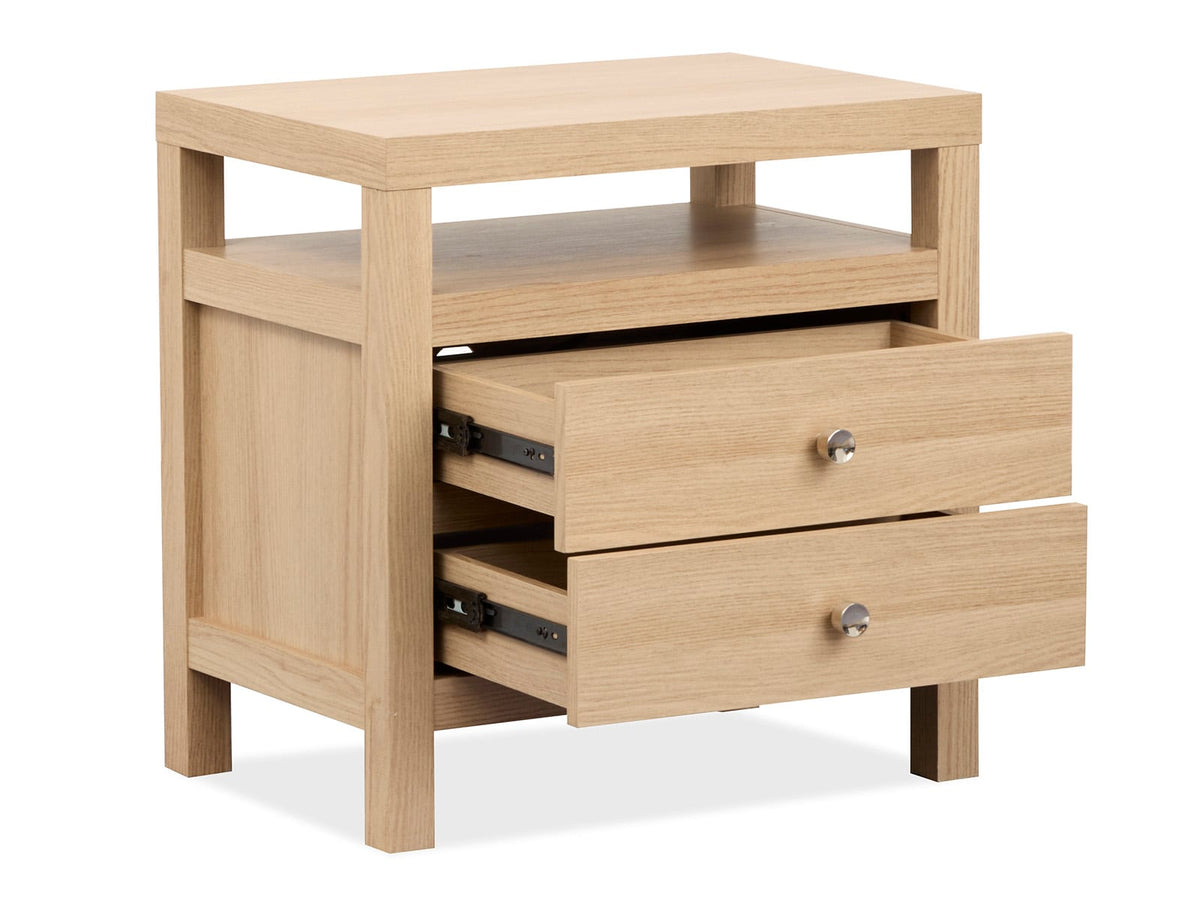 Magnussen Home Merrifield Sandstone Beige King Panel Bed With Nightstand