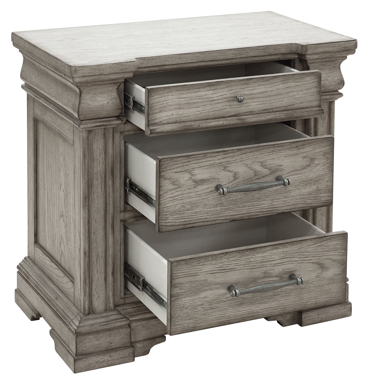 Pulaski Madison Ridge Heritage Taupe King Storage Bed With Nightstand