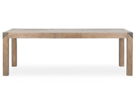 Magnussen Home Ainsley Cerused Khaki Extendable Rectangular Dining Table With 4 Host Chairs And Buffet