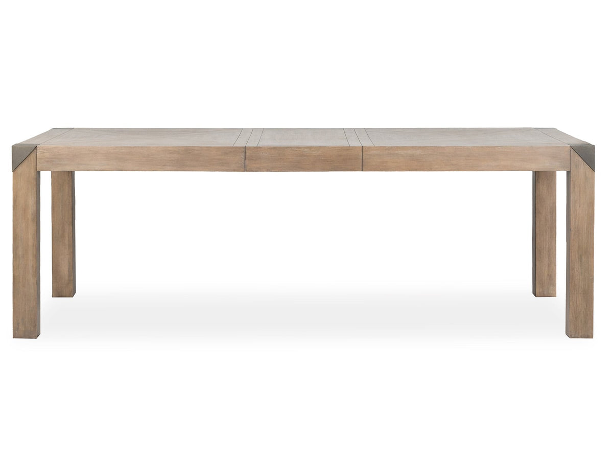 Magnussen Home Ainsley Cerused Khaki Extendable Rectangular Dining Table With 4 Side Chairs And Bench