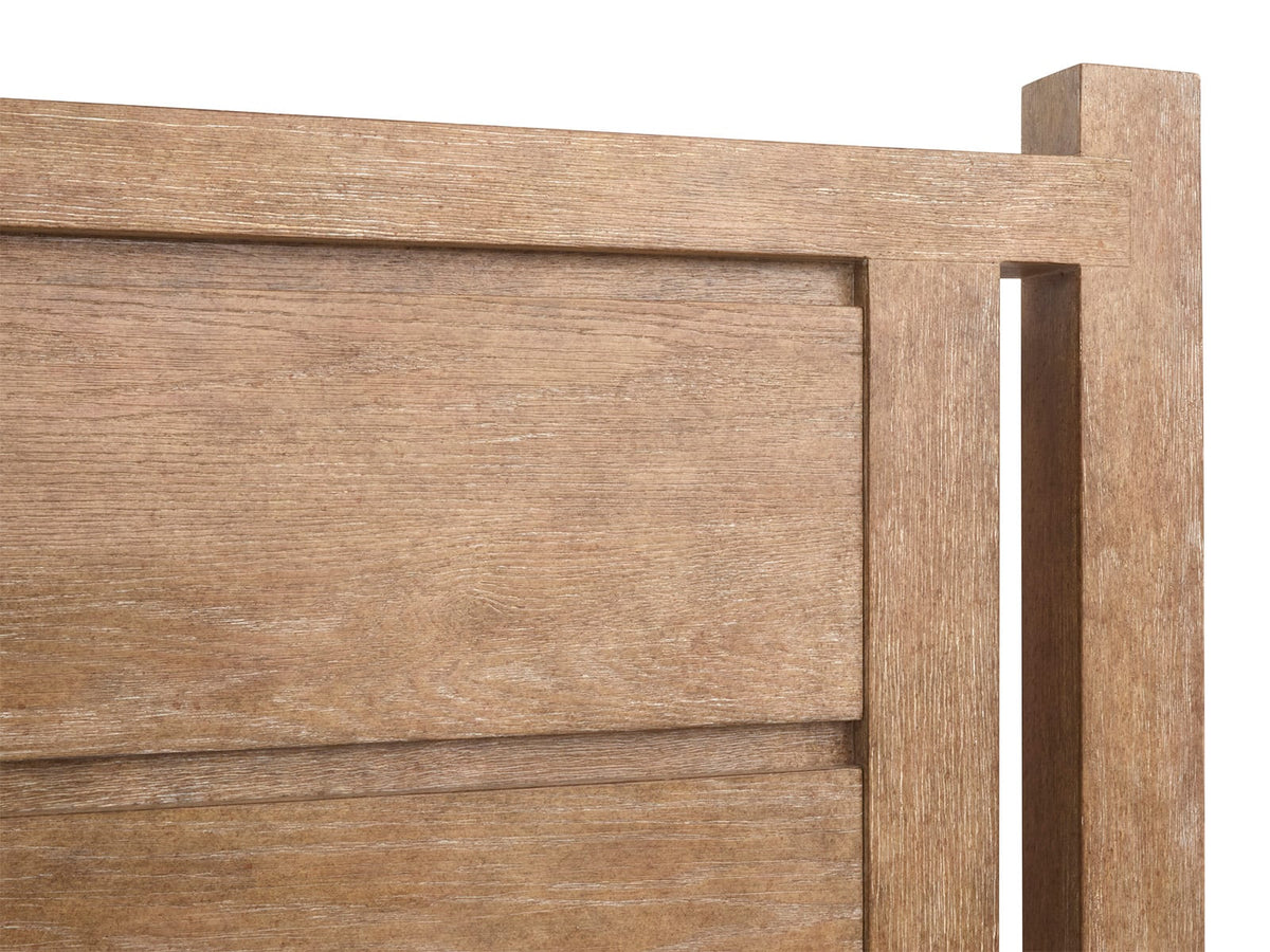 Magnussen Home Plum Creek Sierra Brown Queen Panel Bed 2 Nightstands And Drawer Dresser With Landscape Mirror