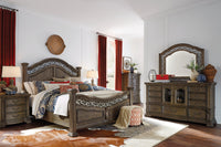 Magnussen Home Durango Willadeene Brown California King Panel Bed With Nightstand