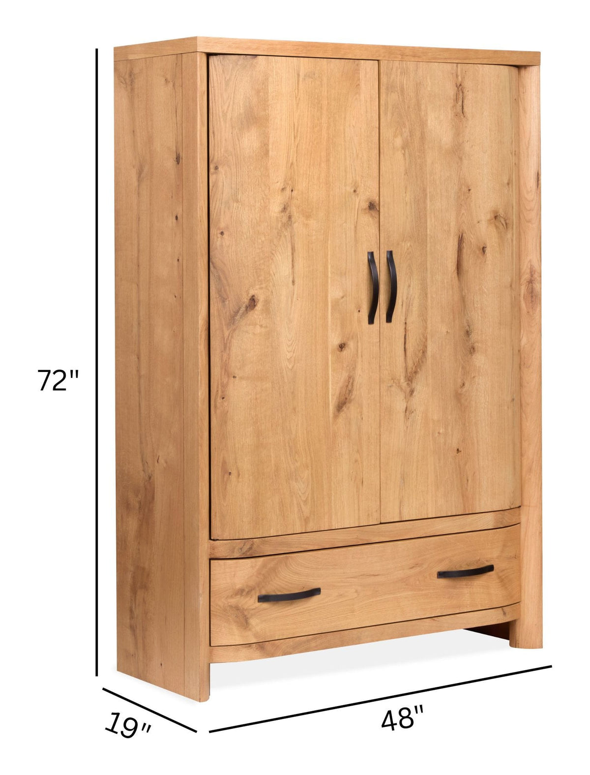 Magnussen Home Laramie Honey Wheat Armoire