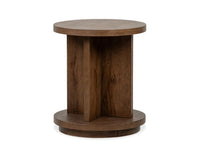 Magnussen Home Oswald Brown Round Cocktail Table With 2 End Tables