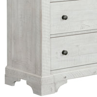Samuel Lawrence Valley Ridge Distressed White 5 Drawer Chest