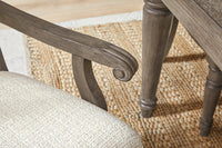 Pulaski Madison Ridge Natural Bark Extendable Leg Dining Table With 4 Side Chairs 2 Arm Chairs And Server